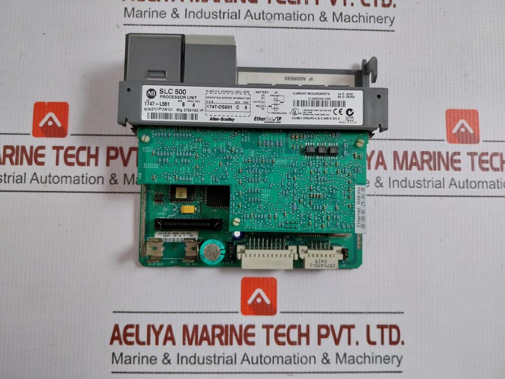 Allen-bradley W/ 1746-p2 Ser C Power Supply 4-slot Rack 1746-a4