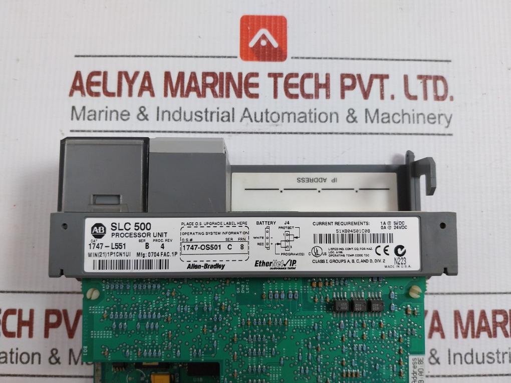 Allen-bradley W/ 1746-p2 Ser C Power Supply 4-slot Rack 1746-a4