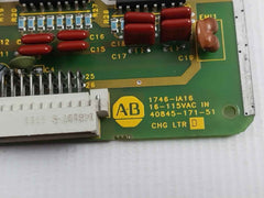 Allen-bradley 1746-ia16 Slc 500 Input Module 16 Point 85-132vac