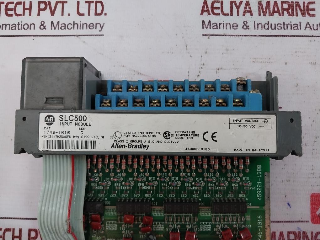 Allen-bradley 1746-ib16 Digital Input Module Dc-sink Slc500 Ser:C 10-30 Vdc