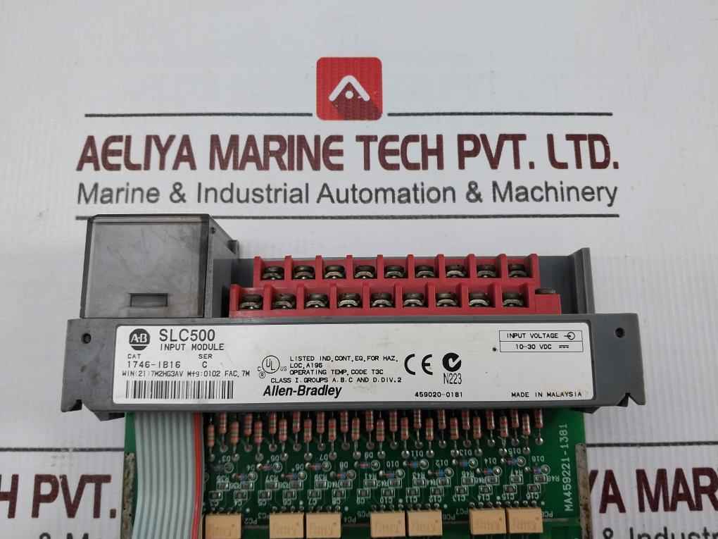 Allen-bradley 1746-ib16 Input Module Ser C 100580 10-30 Vdc