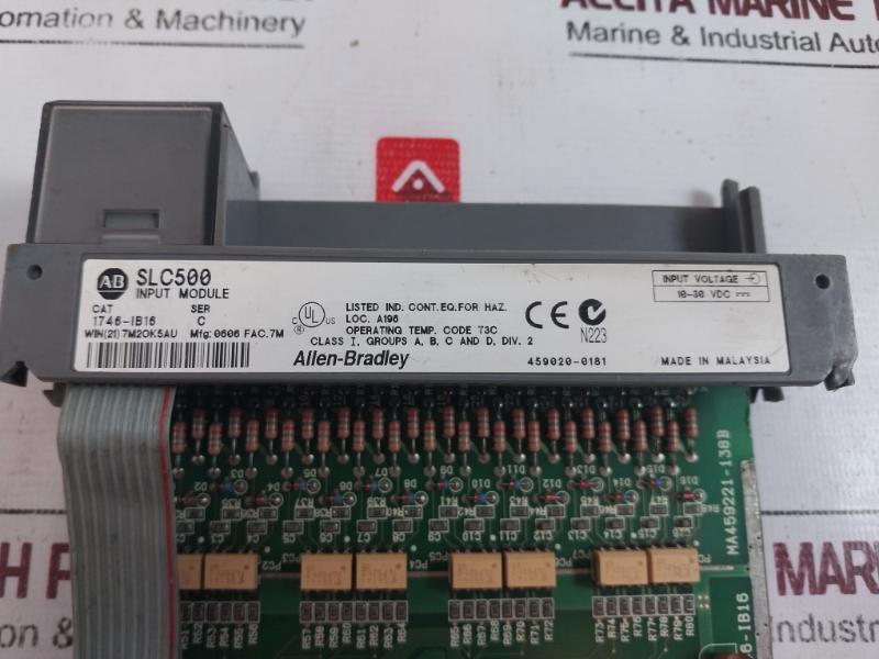 Allen-bradley 1746-ib16 Input Module Slc500 Ser C 10-30v Dc 459020-0181, 100580