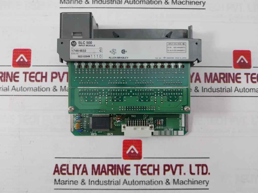 Allen-bradley 1746-ib32 Dc-sink Slc 500 Input Module Ser C 32-24Vdc