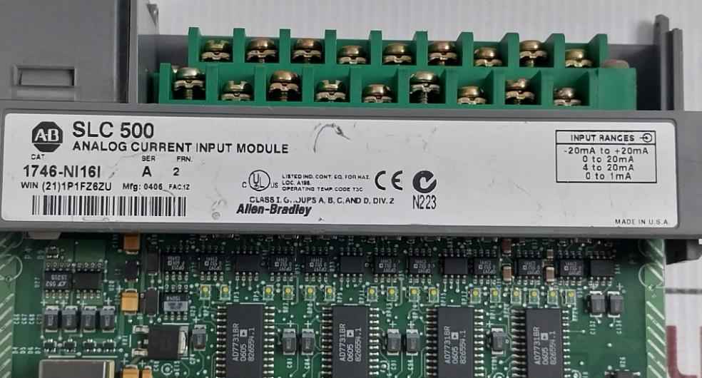 Allen-bradley 1746-ni16i Analog Current Input Module 20ma-20ma