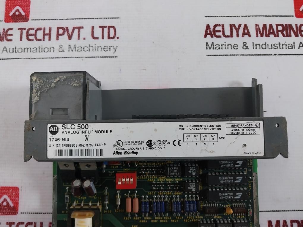 Allen-bradley 1746-ni4 Analog Input Module, Slc 500, 40846-016-04A