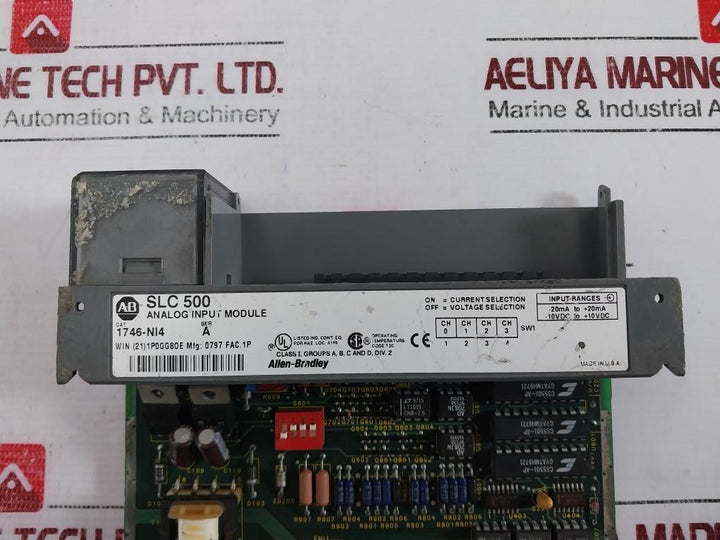 Allen-bradley 1746-ni4 Analog Input Module, Slc 500, 40846-016-04A