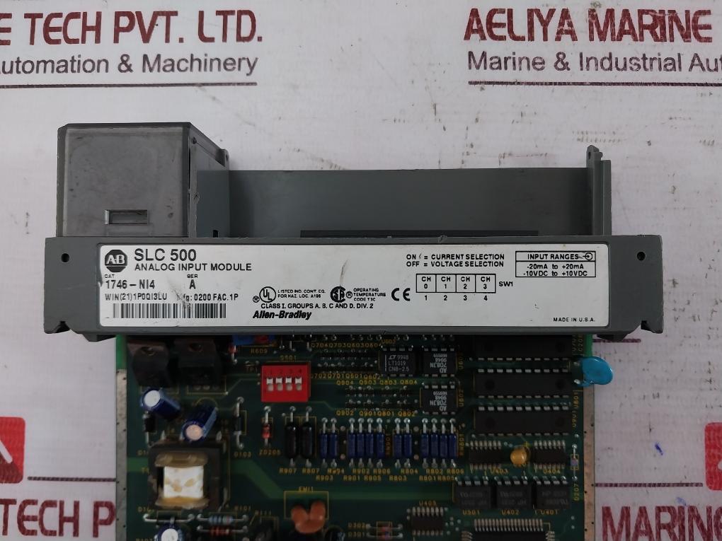 Allen-bradley 1746-ni4 Slc 500 Analog Input Module Ser: A -10Vdc To +10Vdc