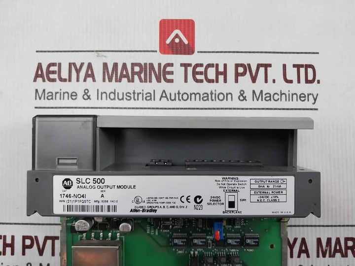 Allen-bradley 1746-no4I Analog Output Module 24Vdc 0Ma-21Ma