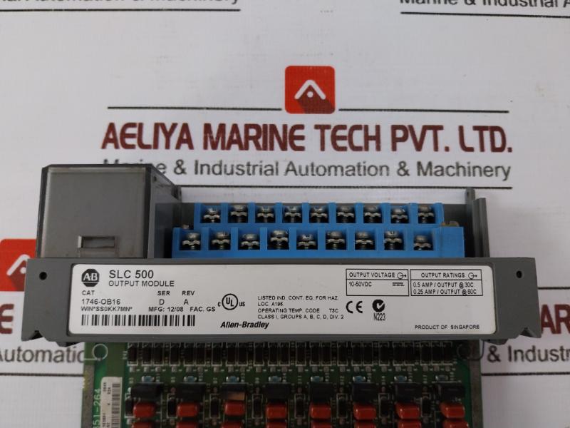 Allen-bradley 1746-ob16 Dc-source Output Module Slc 500