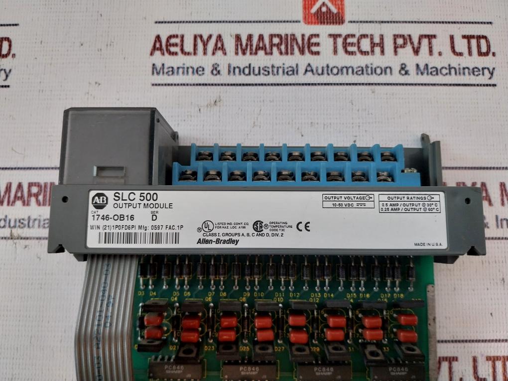 Allen-bradley 1746-ob16 Output Module 10.50 Vdc
