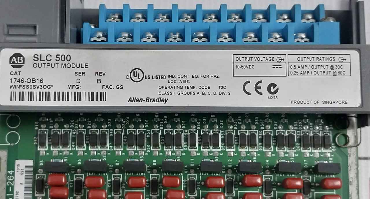 Allen-bradley 1746-ob16 Slc 500 Isolated Relay Output Module