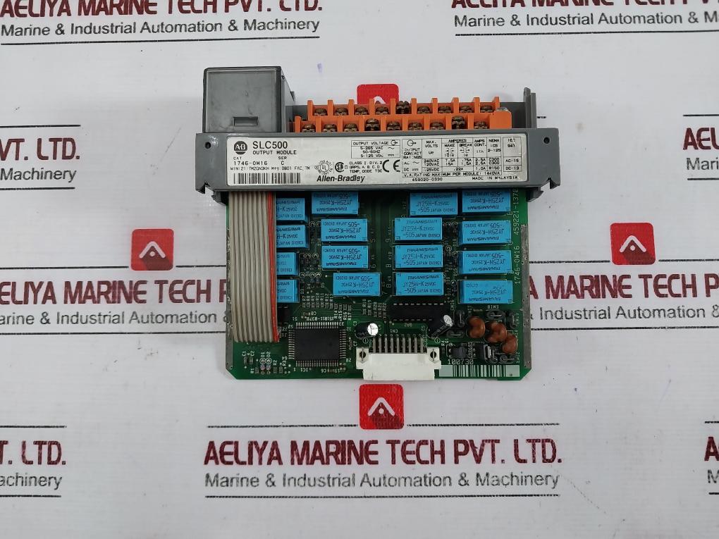 Allen-bradley 1746-ow16 Slc500 16 Point Digital Output Module 5-265Vac/5-125Vdc