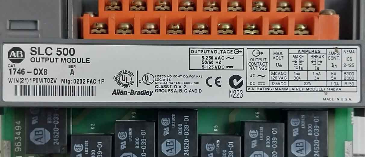 Allen-bradley 1746-ox8 Slc 500 Isolated Relay Output Module