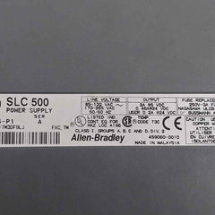 Allen-bradley 1746-p1 Power Supply 50/60 Hz 24 Vdc
