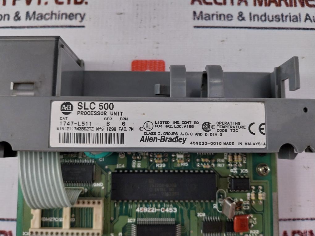 Allen-bradley 1747-l511 Cpu Processor Unit Module Slc 5/01
