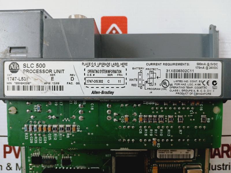 Allen-bradley 1747-l531 Slc 500 Series Control Processor Unit Ser. E/C
