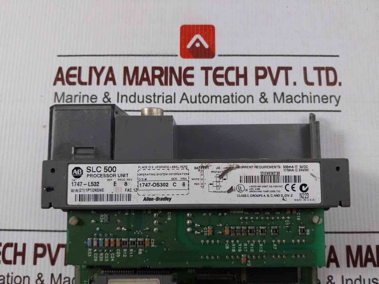 Allen-bradley 1747-l532 Slc 500 Processor Unit 500ma 5 Vdc