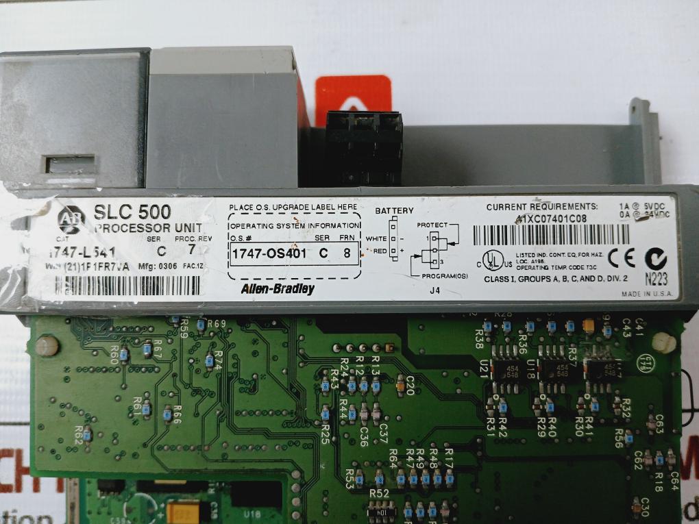 Allen-bradley 1747-l541 Slc 5/04 Cpu Processor Unit, Rev: 7, 0306 Fac.1z