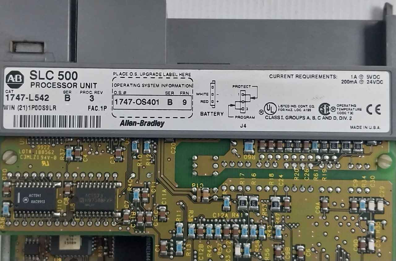 Allen-bradley 1747-l542 Slc 500 Processor Unit 1a 5vdc 94v-0