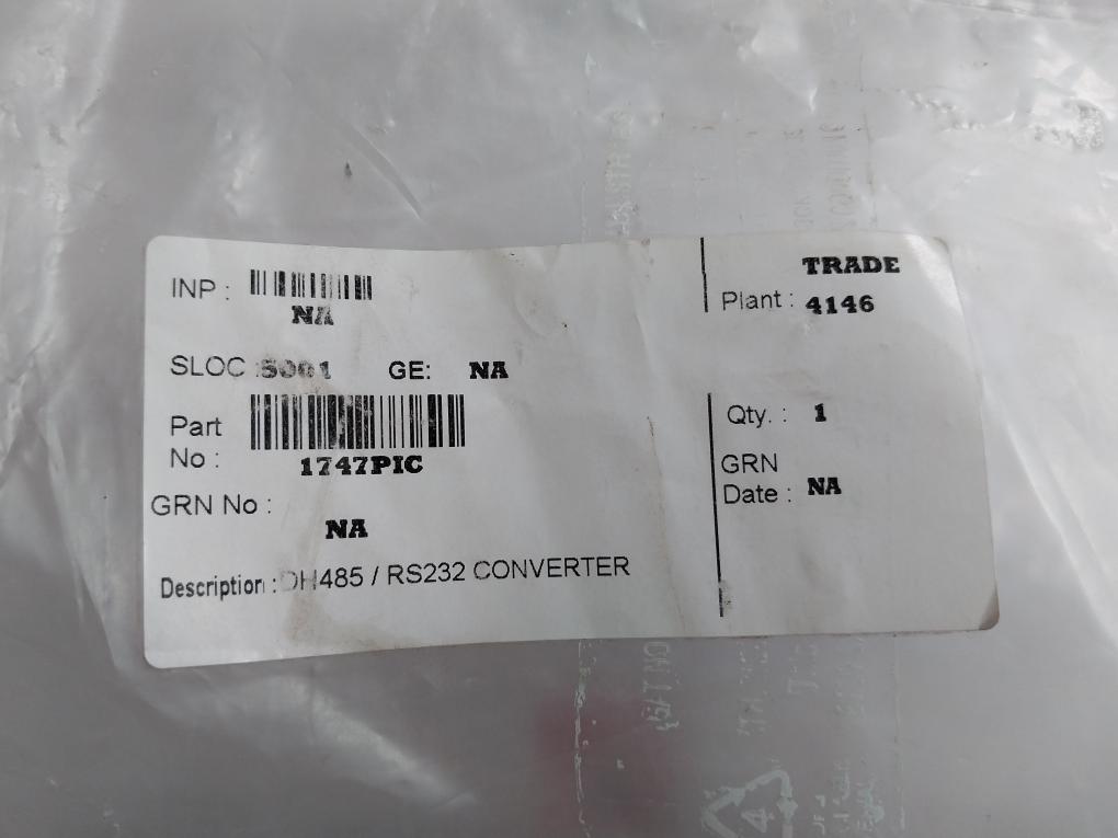 Allen-bradley 1747-pic Dh485 / Rs232 Converter Slc 500