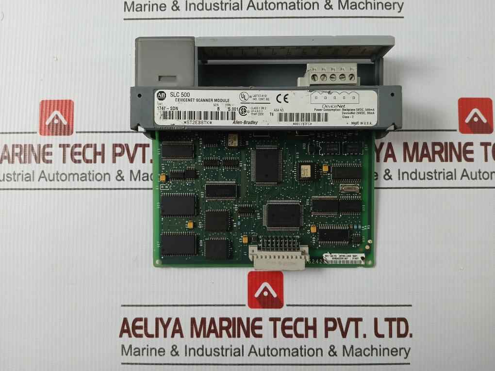 Allen-bradley 1747-sdn Devicenet Scanner Module 24Vdc 90Ma