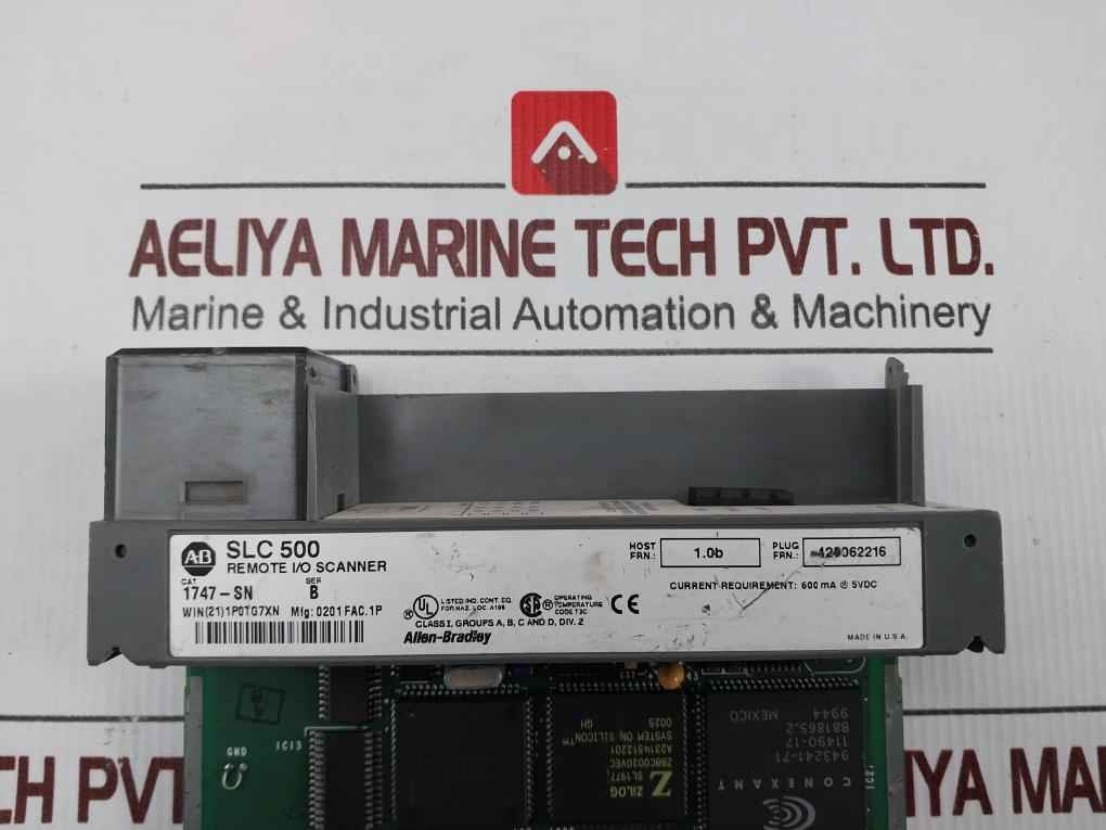 Allen-bradley 1747-sn Remote I/o Scanner Slc 500 600 Ma