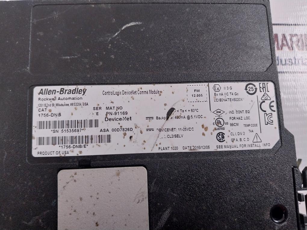 Allen-bradley 1756-dnb Communication Bridge Module