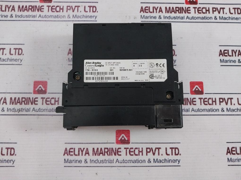 Allen-bradley 1756-ib16 Controllogix Input Module 96258875 B01 Series: A