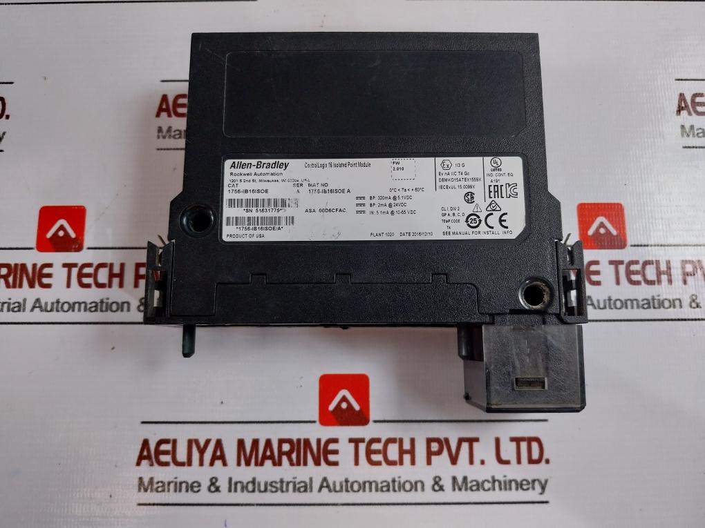 Allen-bradley 1756-ib16isoe Controllogix 16 Isolated Point Module