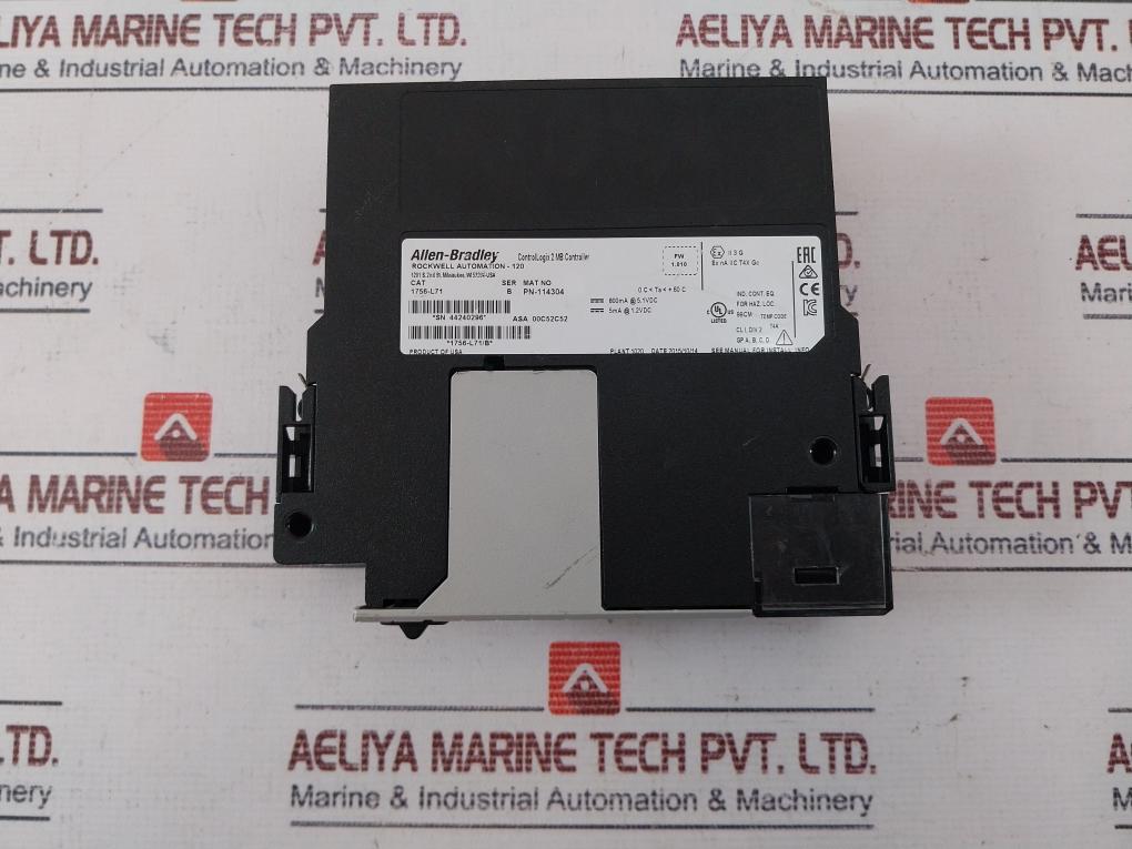 Allen-bradley 1756-l71 Controllogix 2 Mb Controller Pn-114304 00C52C52