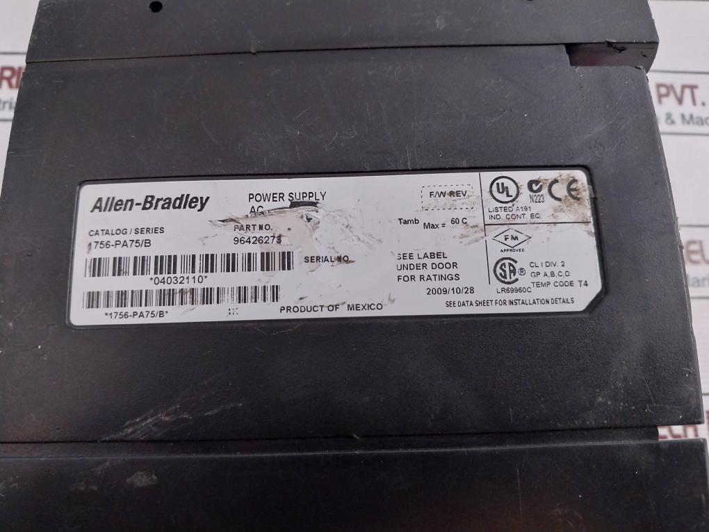 Allen-bradley 1756-pa75/B Ac Input Power Supply 96426273