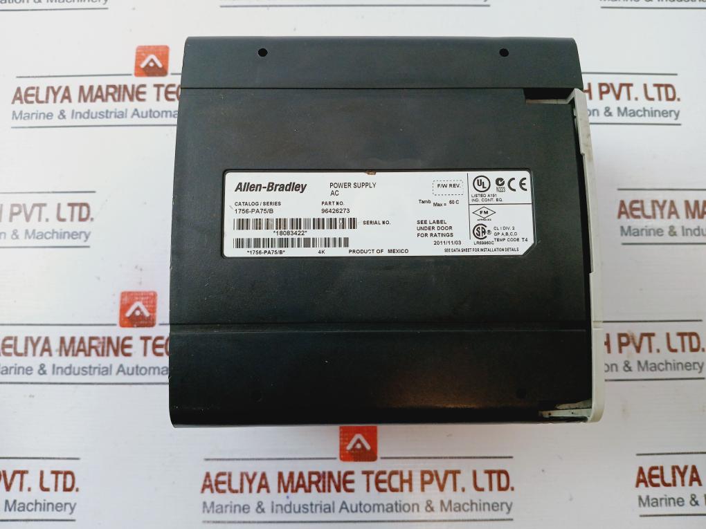 Allen-bradley 1756-pa75 Controllogix Ac Power Supply 96426273 Series B