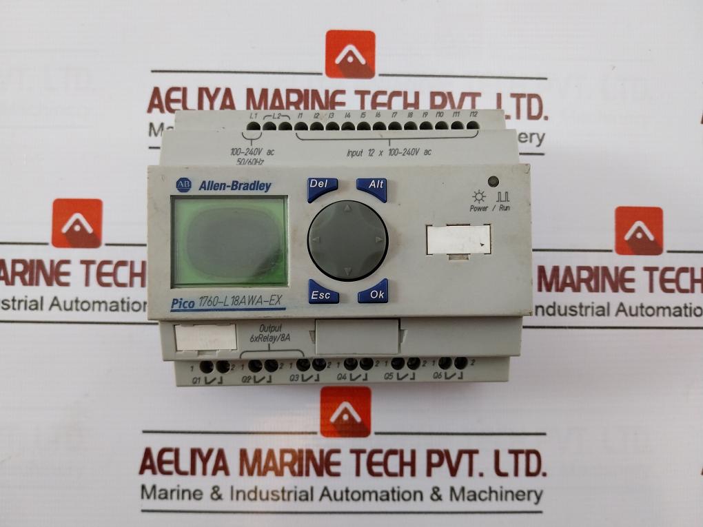 Allen-bradley 1760-l18Awa-ex Programmable Controller Module 100-240V Ac 50/60Hz