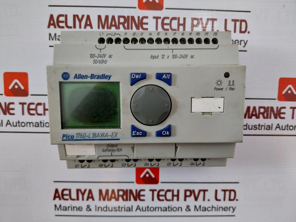 Allen-bradley 1760-l18Awa-ex Programmable Controller Module 100-240V Ac 50/60Hz