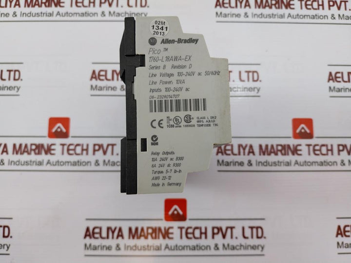 Allen-bradley 1760-l18Awa-ex Programmable Controller Module 100-240V Ac 50/60Hz