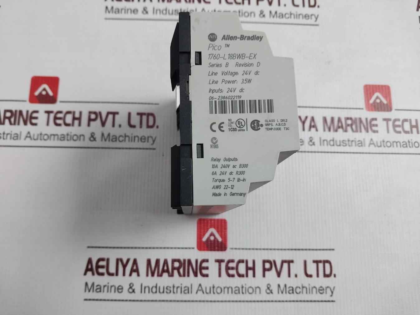 Allen-bradley 1760-l18bwb-ex Pico Dc Controller 10a 240v