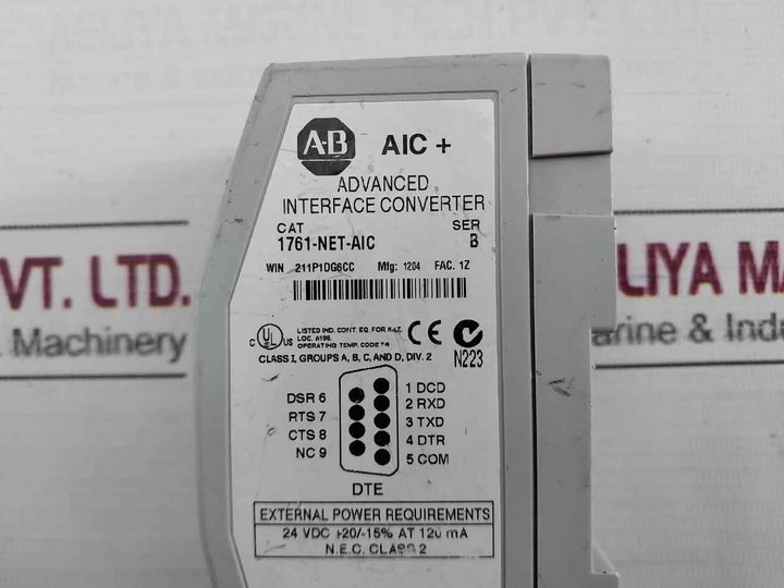 Allen-bradley 1761-net-aic Advanced Interface Converter 24 Vdc