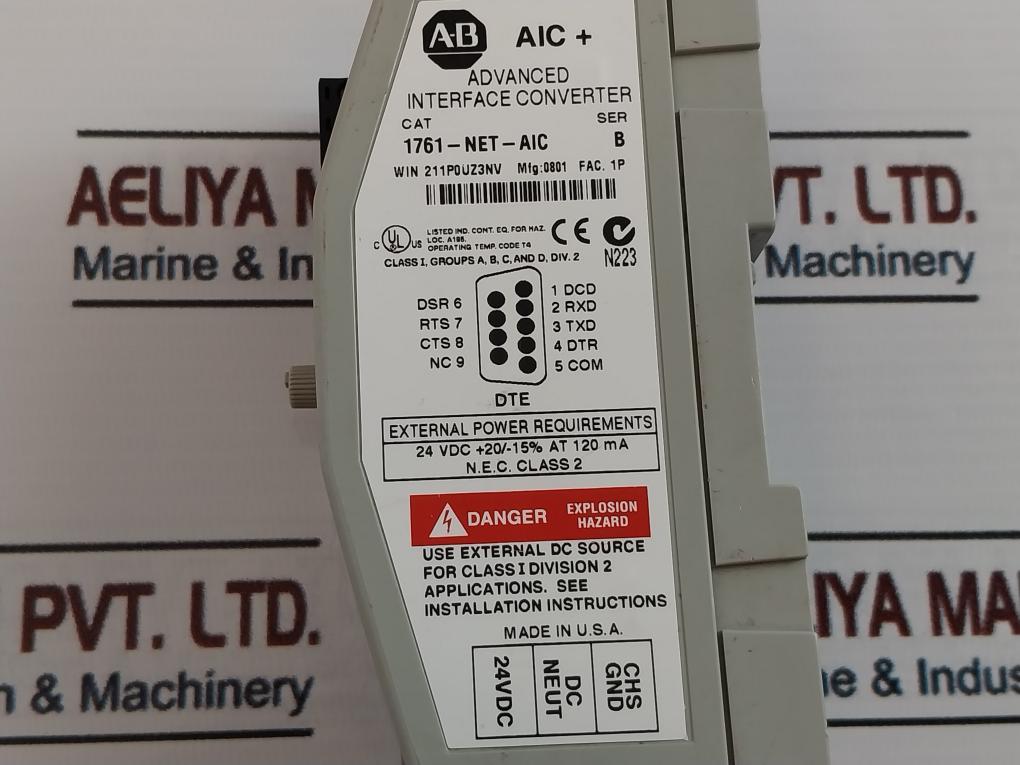 Allen-bradley 1761-net-aic Advanced Interface Converter Ser B