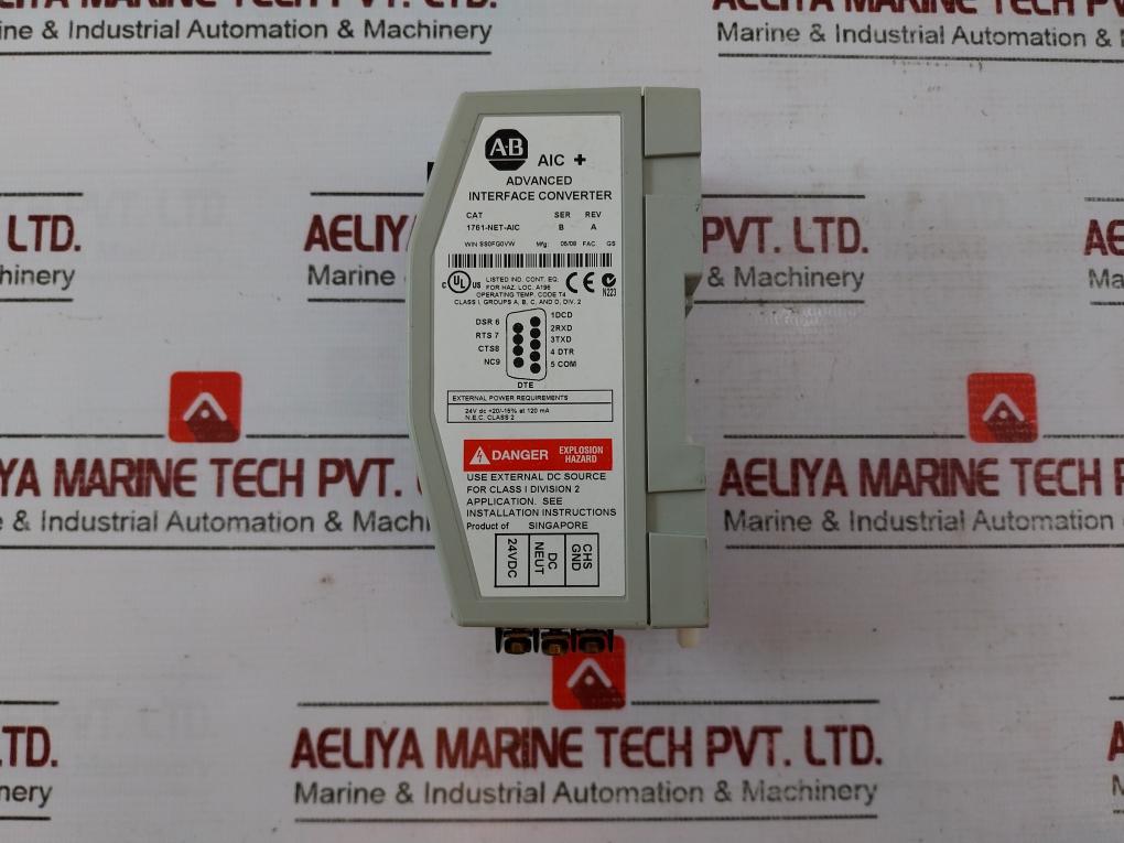 Allen-bradley 1761-net-aic Ser B Advanced Interface Converter Rev A 24Vdc 120 Ma