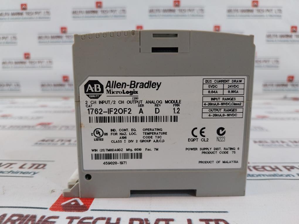 Allen-bradley 1762-if2Of2/1762-if4/ 1762-ob8/ 1762-ob16/ 1766-l32Bwa Module Set