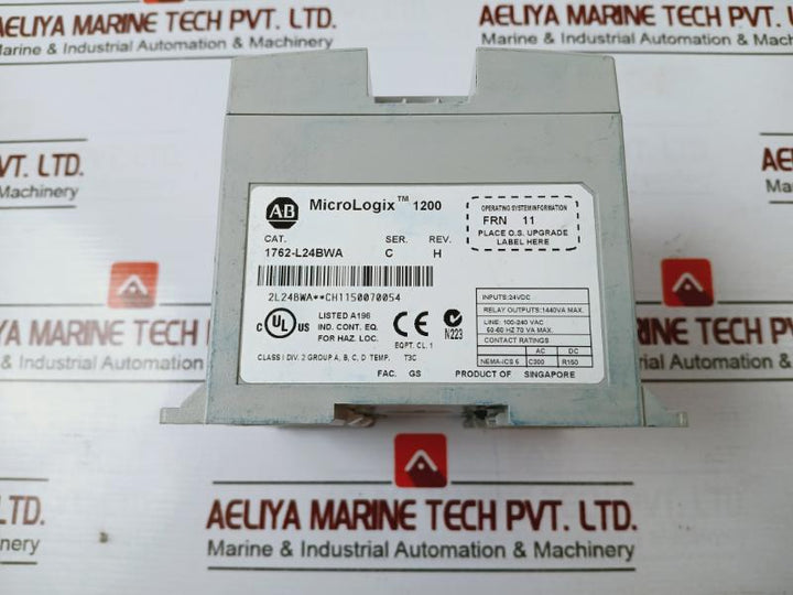 Allen-bradley 1762-l24Bwa Ser C Micrologix 1200 Programmable Controller Rev H