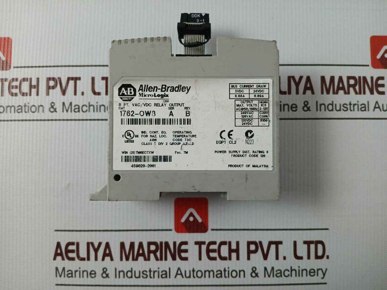 Allen-bradley 1762-ow8 Micrologix 1200 Relay Output Module Rev B