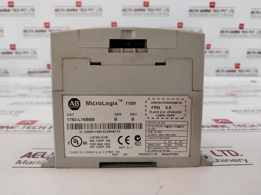 Allen-bradley 1763-l16bbb Micrologix 1100 Controller 24vdc