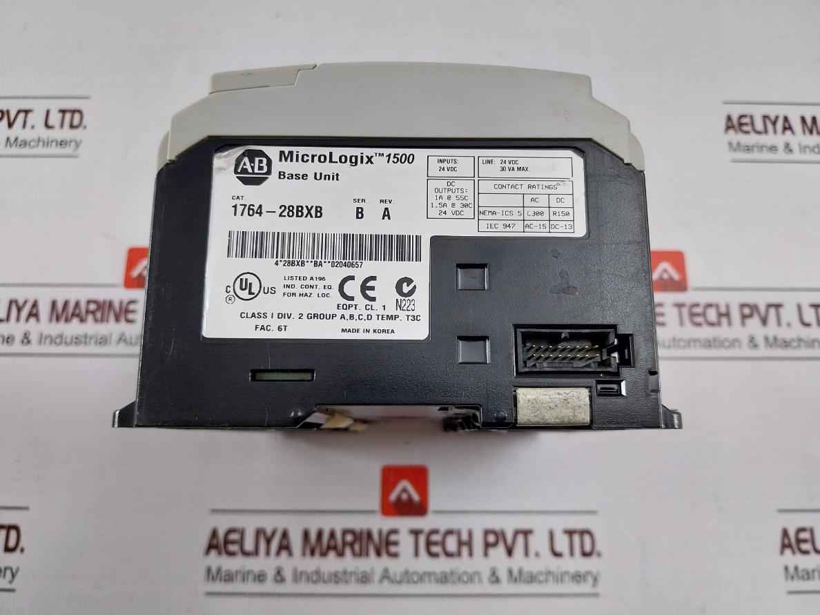 Allen-bradley 1764-28Bxb Base Unit Micrologix 1500 24 Vdc 40856-123