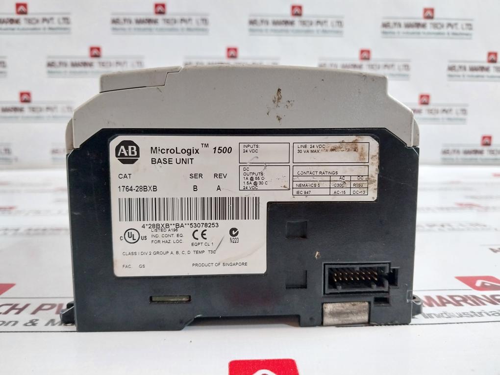 Allen-bradley 1764-28Bxb Micro Logix 1500 24V Sink/Source Dc Power Base Unit