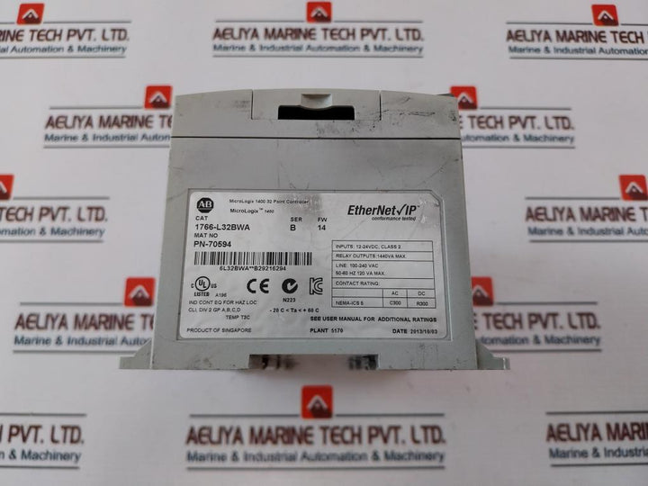 Allen-bradley 1766-l32Bwa Controller 24Vdc