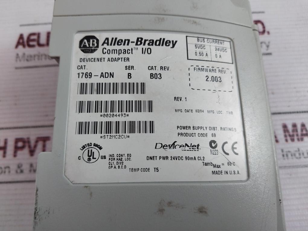 Allen-bradley 1769-adn Devicenet Adapter