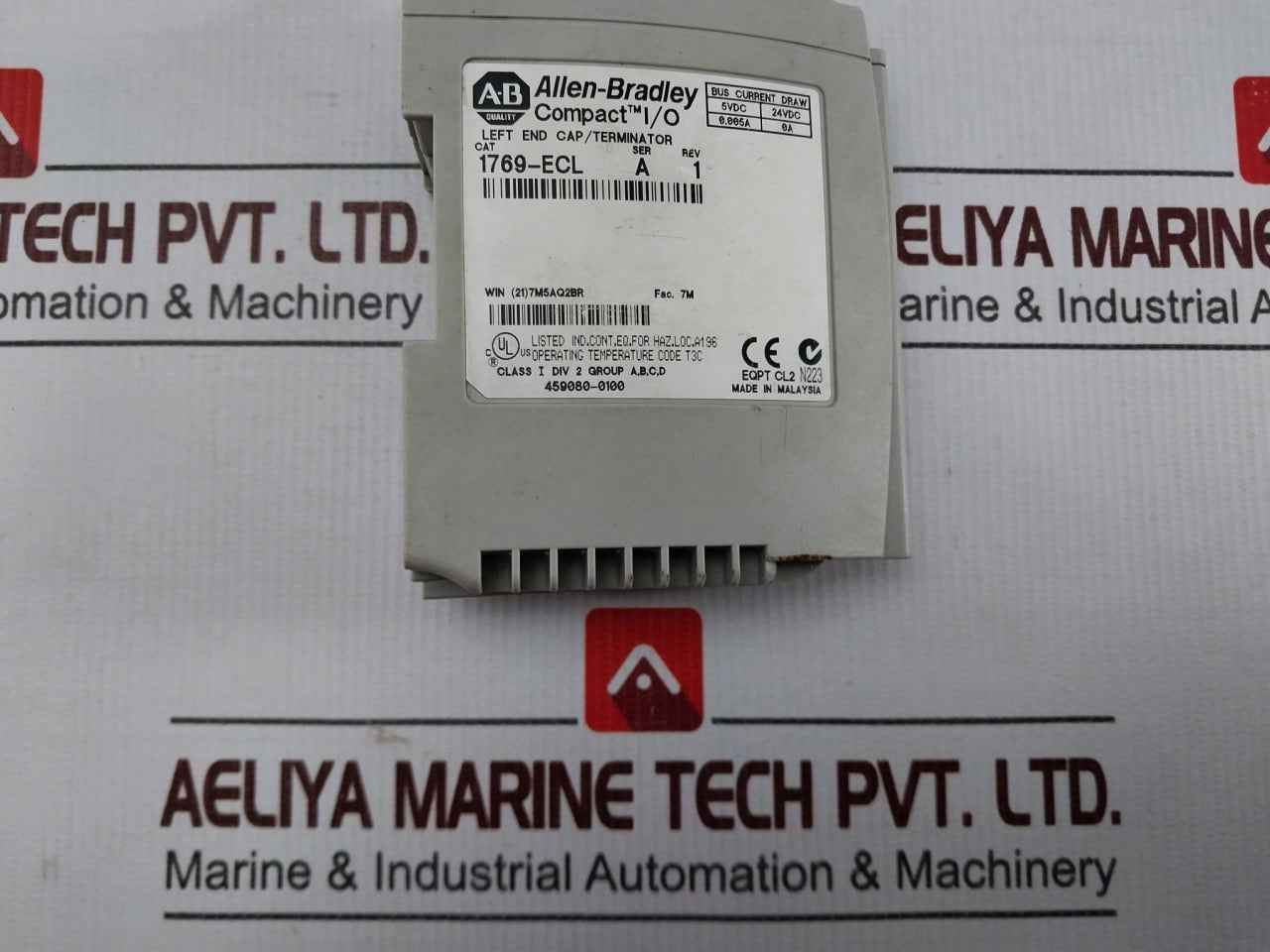 Allen-bradley 1769-ecl Compactlogix Left End Cap/Terminator 24Vdc 459080-0100