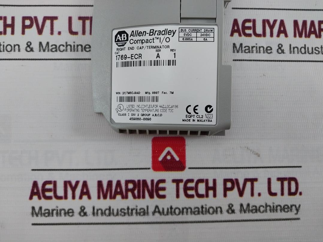 Allen-bradley 1769-ecr Compact I/O Right End Cap / Terminator Rev 1
