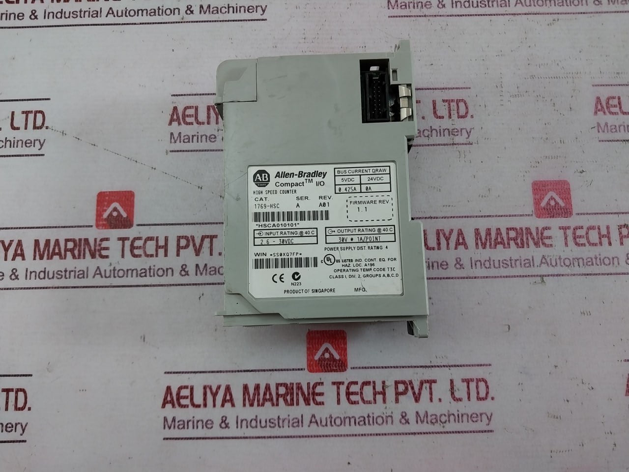 Allen-bradley 1769-hsc High Speed Counter Rev A01 40C 2.6-30Vdc 30V 1A/Point